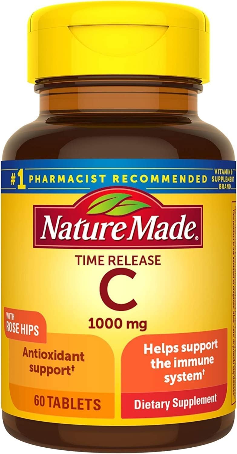 Nature Made Vitamin C 1000mg Dietary Supplement Tablets, 60 CT (Pack of 3)