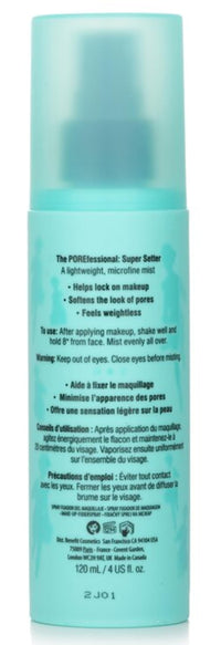 Thumbnail for Benefit Cosmetics The POREfessional Super Setter Long Lasting Makeup Spray Face Primer 4 Ounce