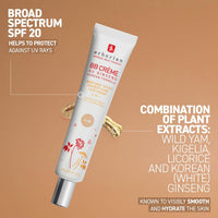 Thumbnail for Erborian BB Cream with Ginseng, Doré (Golden/Tan) - Lightweight Buildable Coverage with SPF 20 & Ultra-Soft Matte Finish Minimizes Pores & Imperfections - Korean Face Skincare - 0.5 Oz