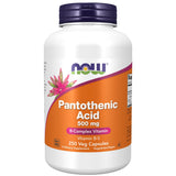 Image 1 of NOW Foods Supplements,Pantothenic Acid (Vitamin B-5) 500 mg,B-Complex Vitamin,250 Capsules