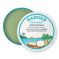 Thumbnail for Badger Coconut AfterSun Balm, 100% Organic Soothing Sunburn Relief, Great Smelling, Moisturizing & Hydrating After Sun Skin Care, 2 oz Tin