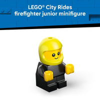 Thumbnail for LEGO City Rides – Fire Truck Building Toy for Kids - Emergency Pretend Play for Boys & Girls, Ages 5+ - Toy Truck W/Raisable Ladder & Firefighter Junior Minifigure - Gift Idea for Birthdays - 60482