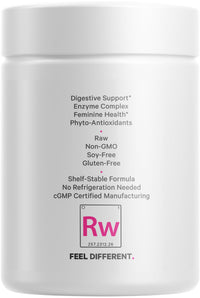 Thumbnail for Codeage Raw Women’s Probiotic+ Supplement - 34 Probiotic Strains, 100 Billion CFUs, Digestive Enzymes, Prebiotic Blend, DIM, Herbal Extracts, Phytonutrients - Non-GMO - 30 Capsules