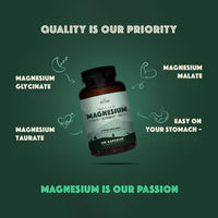 Thumbnail for Natural Rhythm Triple Calm Magnesium Complex - 120 Capsules, Chelated Magnesium Glycinate, Taurate & Malate, High Absorption Supplement for Sleep, Stress, Muscle & Heart Support, Non-GMO, Vegan