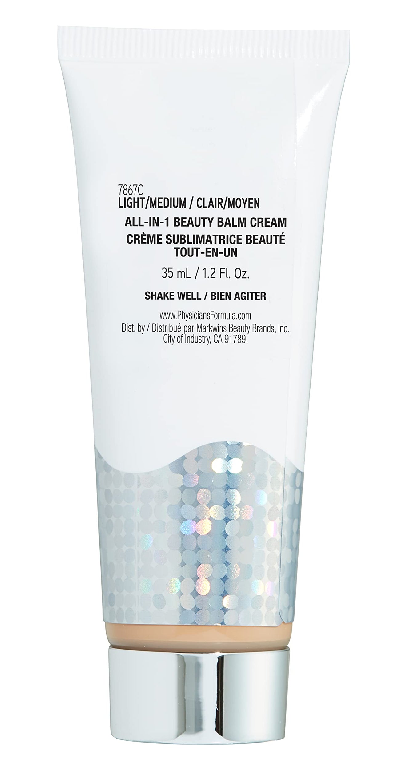 Physicians Formula Super BB Cream. All in 1 Tinted Beauty Balm Foundation Cream, Sheer Moisturizing Coverage, Cruelty Free Light/Medium