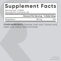 Thumbnail for Sports Research® Molecular Hydrogen Water Tablets - Fast Dissolve H2 Tablets with Magnesium - Hydrogen Water - Antioxidant Water Enhancer with Magnesium* - Unflavored, 60 Servings
