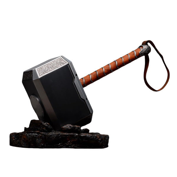 Sword Valley Thor's Hammer With Base - Nordic Myth Metal War Hammer - 44.5cm/17.5" - Cosplay Props Available For Collection - The Dark World Lightning Strike Hammer