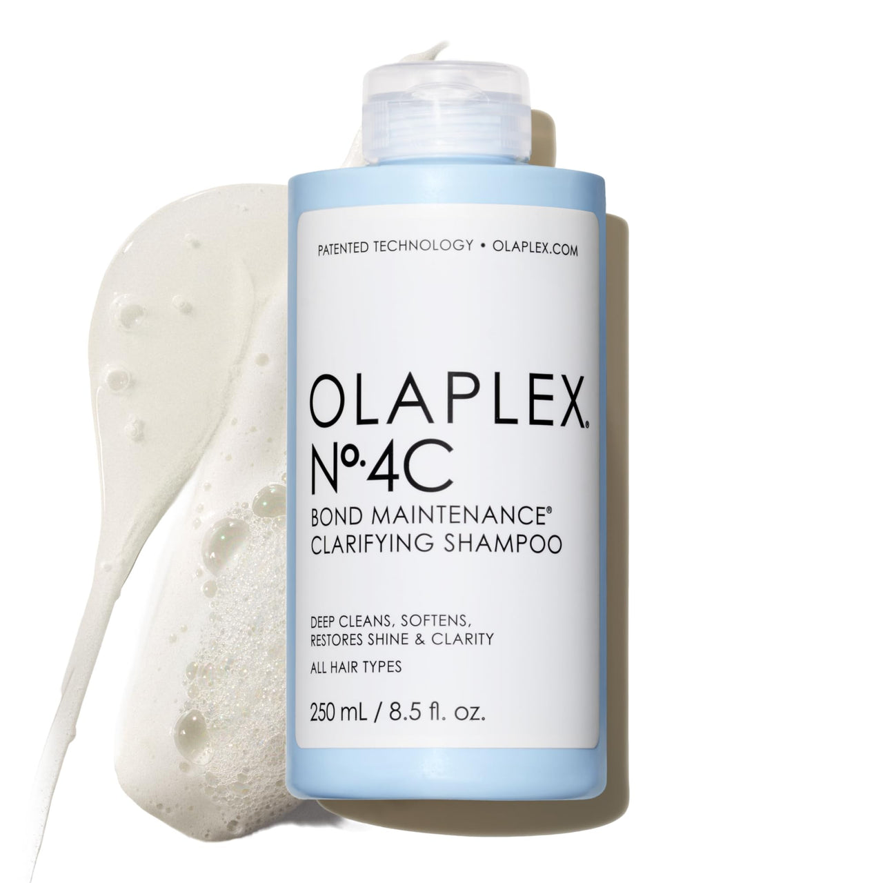 Olaplex Nº. 4C Bond Maintenance Clarifying Shampoo: Removes Buildup & Restores Vibrant Hair | Deep Cleanses without Stripping | For Coily, Curly, Straight, and Wavy, 8.5 fl oz