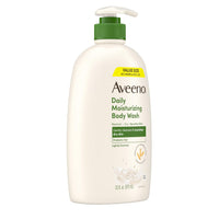 Thumbnail for Aveeno Daily Moisturizing Body Wash for Dry & Sensitive Skin + Prebiotic Oat, Body Wash Gently Cleanses & Nourishes Dry Skin, Lightly Scented, Value Size, 33 fl. oz