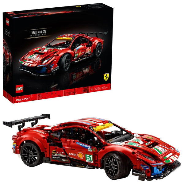 Lego 42125 Technic Ferrari 488 GTE “AF Corse #51” Super Sports Car Exclusive Collectible Model, Collectors Set for Adults
