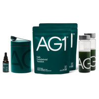 Thumbnail for AG1 Greens Powder Supplement and Multivitamin with Probiotic, Family Kit
