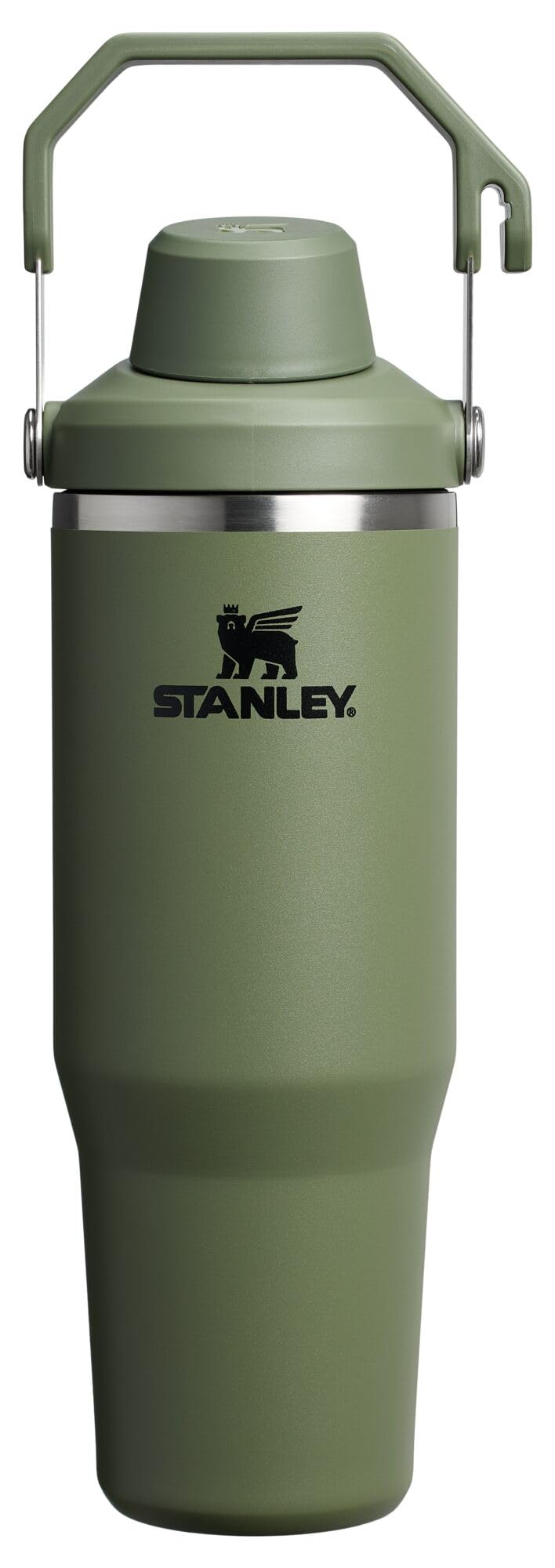 Stanley IceFlow 2.0 Fast Flow Tumbler with Handle 30 oz | Twist On Angled Spout Lid | Leakproof Water Bottle | Insulated Stainless Steel | BPA-Free | Dried Pine