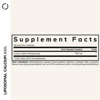Thumbnail for Codeage Liposomal Calcium AKG Supplement - Calcium Alpha-Ketoglutarate - 2-Month Supply - Liposomal Delivery - 1 Capsule Per Serving - Non-GMO, Gluten-Free - 60 Capsules