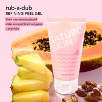 Thumbnail for Saturday Skin Rub-A-Dub Refining Peel Gel Facial Cleansing Gels Facial Cleansing Washes Natural Fruit Enzymes Mild Cleanser Exfoliating Great for sensitive skin (2.53 Fl. Oz. (75ml))