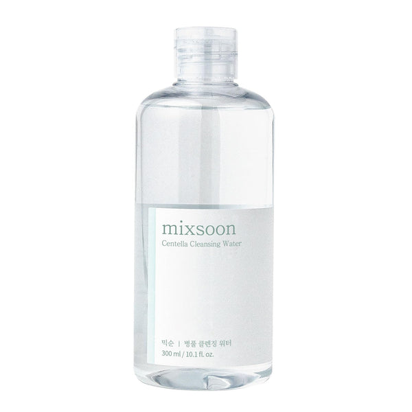 mixsoon Centella Cleansing Water - Gentle and Soothing for Face, Hydrating Daily Cica Cleanser for Sensitive Skin 300ml / 10.14 fl.oz. Korean Glass Skin Care