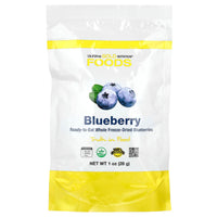 Thumbnail for California Gold Nutrition Foods, Freeze-Dried Blueberry, Ready to Eat Whole Freeze-Dried Berries, 1 oz (28 g)