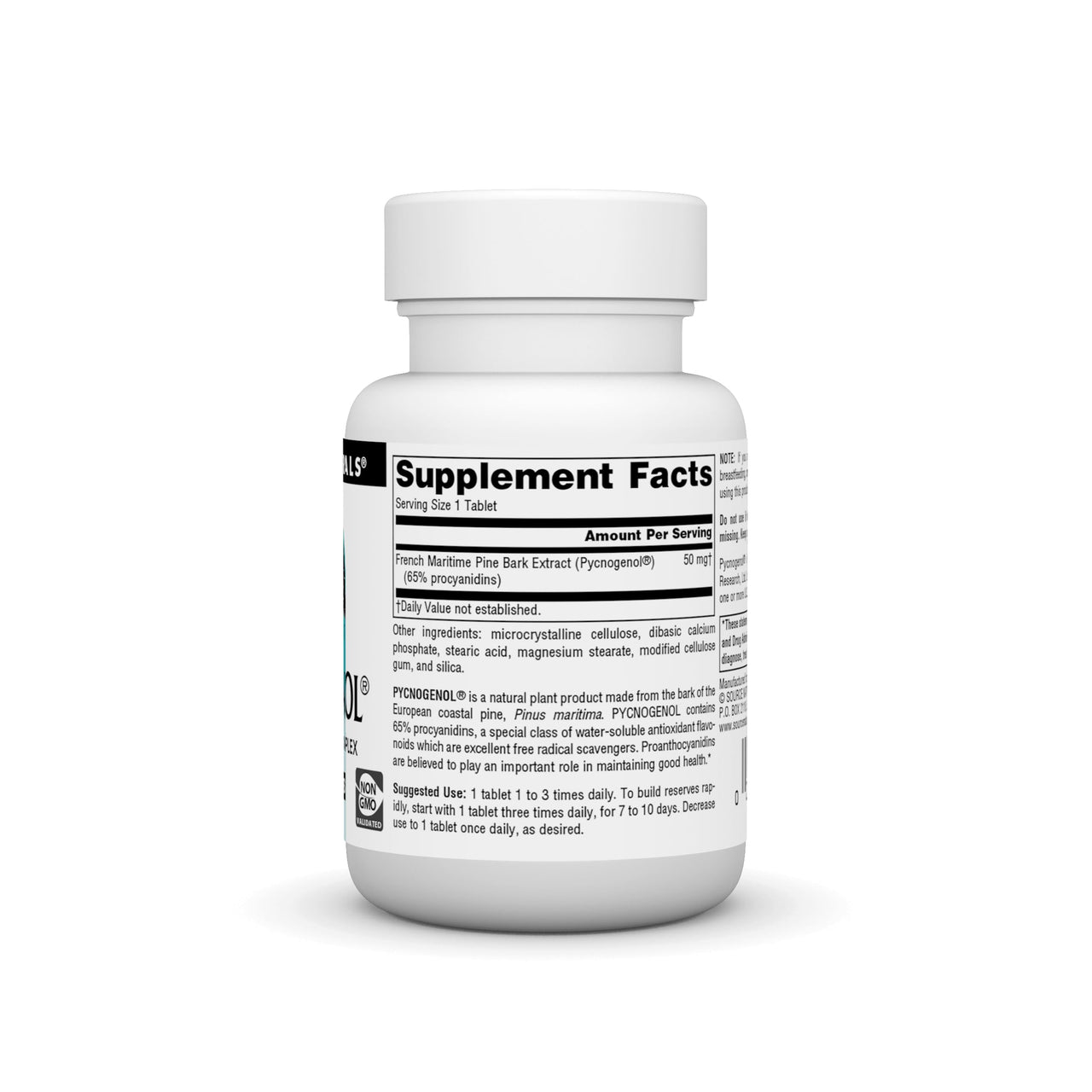 Source Naturals Pycnogenol 50 mg Proanthocyanidin Complex - 60 Tablets