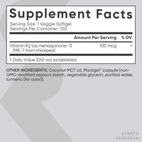 Thumbnail for Sports Research® Heart and Bones Pack - High Potency Vitamin D3 5000iu (125mcg) Supplement + Vitamin K2 as MK-7 100mcg with Coconut MCT Oil