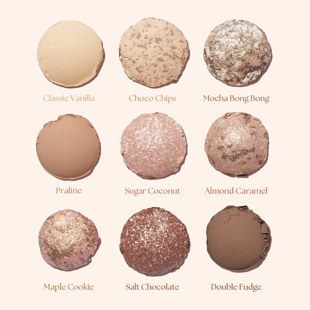 dasique Shadow Palette #21 Almond Vanilla l Vegan, Cruelty-Free l 9 Blendable Shades in Smooth Matte and Shimmer Finishes with Gorgeous Pearls