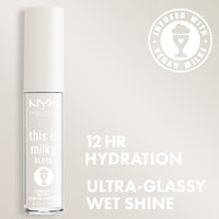 Thumbnail for NYX PROFESSIONAL MAKEUP This Is Milky Gloss, Lip Gloss with 12 Hour Hydration, Vegan - Coquito Shake (Milky Clear)
