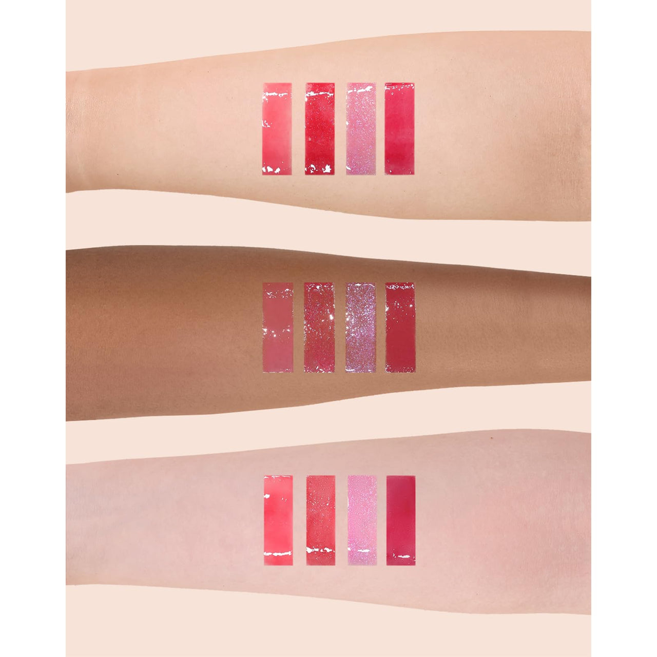 Flower Knows Violet Strawberry Rococo Glowy Lip Gloss,Moisturizing Baby Pink Plumping Lip Oil,Hydrating Lip Tint for Girls&Women,Vegan & Cruelty-Free,0.12 Fl Oz(G01 Strawberry Macaron)