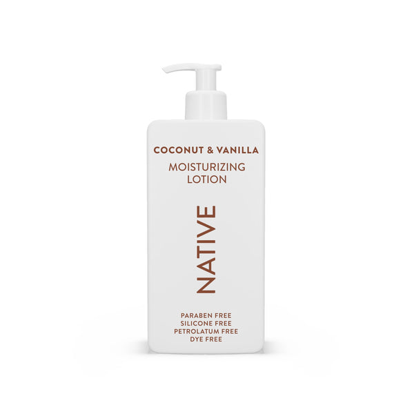 Native Body Lotion Contains Naturally Derived Plant-Based Moisturizers for Women and Men | Restores Dry Skin, Coconut & Vanilla, 16.5 fl oz