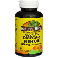 Thumbnail for Nature's Blend Omega-3 Fish Oil Odorless 60 Sgels