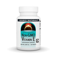 Thumbnail for Source Naturals Non-GMO Vitamin E, Antioxidant Support*, 268 mg (400 IU) - 60 Tablets