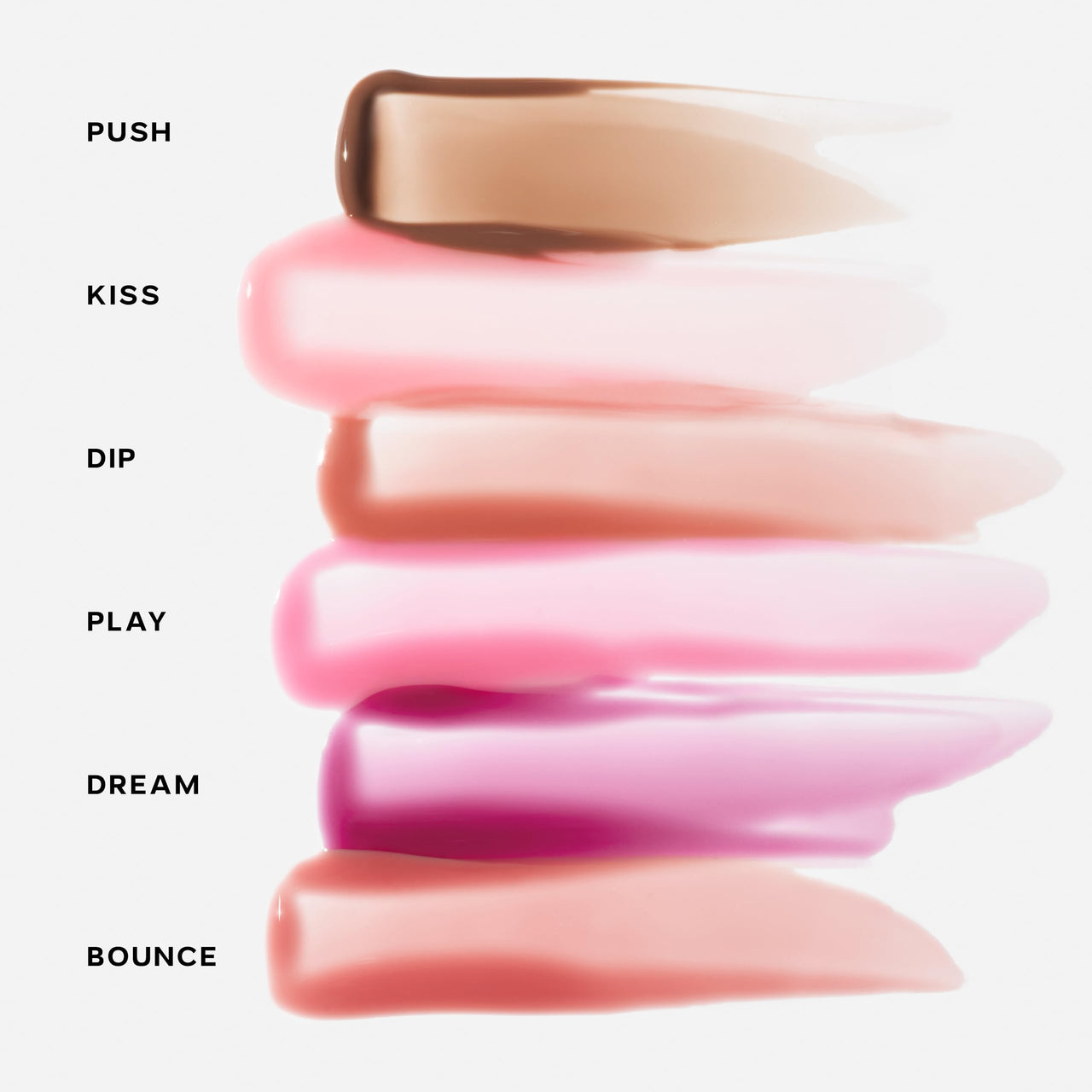 Saie Glossybounce High-Shine Hydrating Lip Gloss Oil - Sheer Tinted Lip Oil with Hyaluronic Acid + Jojoba Oil for Long-Lasting Moisture - Dip (.17 oz)