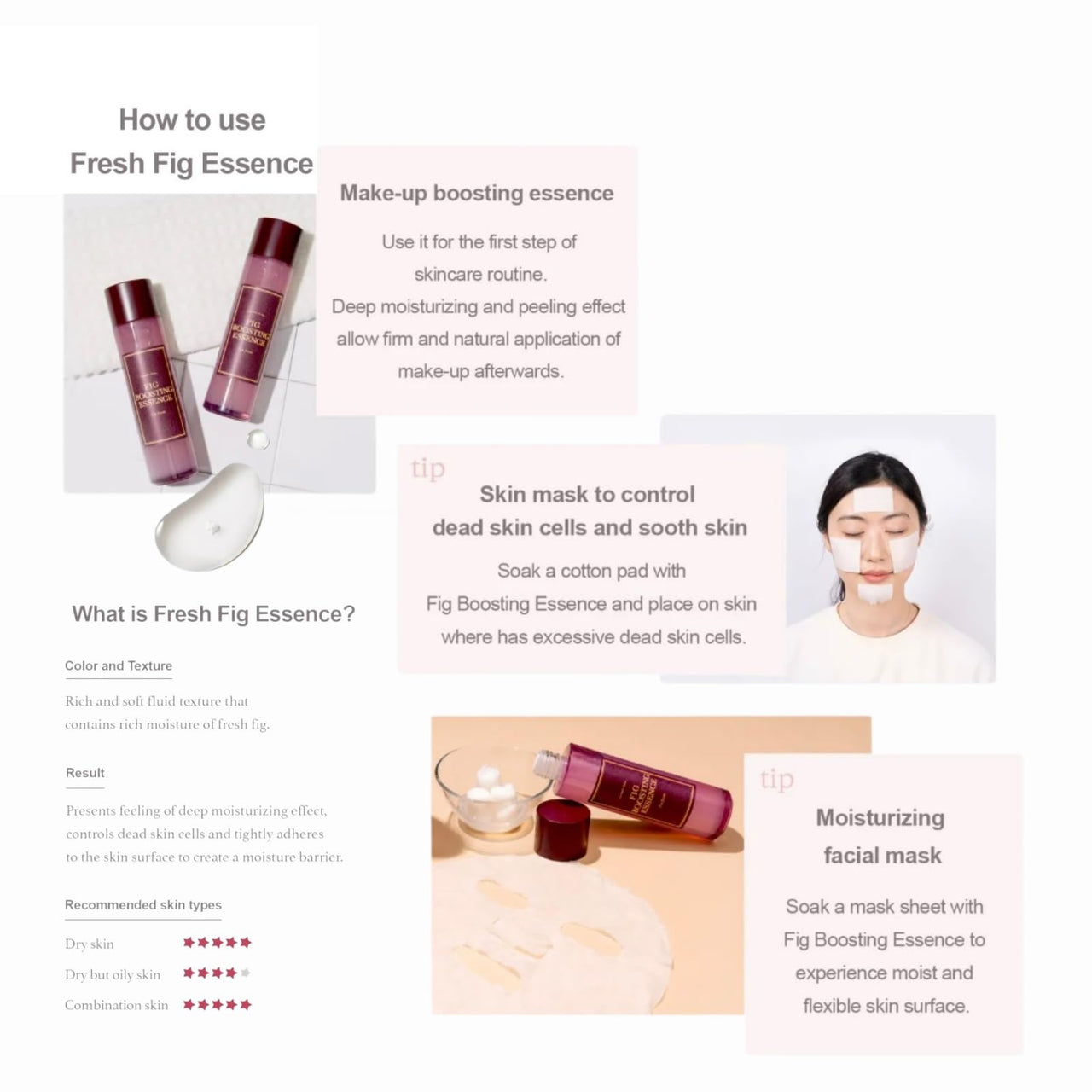 [I'm From] Miniatures of Rice Toner, Mugwort Essence, Fig Boosting Essence (Fig)