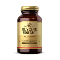 Thumbnail for Solgar Glycine 500 mg - 100 Vegetable Capsules - Non-GMO, Vegan, Gluten Free, Dairy Free, Kosher - 100 Servings