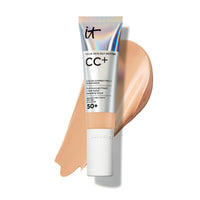 Thumbnail for IT Cosmetics CC+ Cream (Medium) - Natural Full Coverage Foundation With SPF 50+, Color Corrector & Anti-Aging Hydrating Serum, Hyaluronic Acid + Peptides, Lightweight - 1.08 fl oz