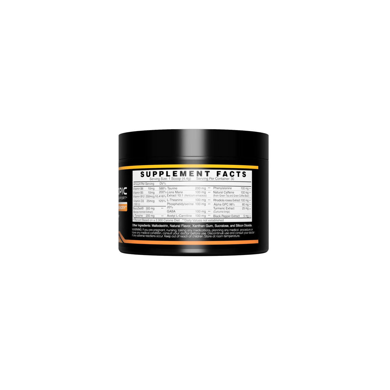 EC Sports Brain Boost Tropical Punch Nootropic Supplement for Focus, Faster Processing, Instant Energy & Performance w/ 18 Nootropics - 30 Servings