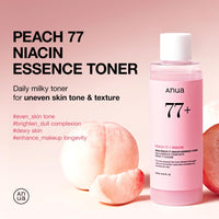 Thumbnail for Anua Peach 77 Niacin Essence Toner 250ml / Brightening Toner for Face, Niacinamide, Panthenol, Ceramides, Facial Toner for Glass Skin, Korean Skin Care (8.45 fl.oz.)