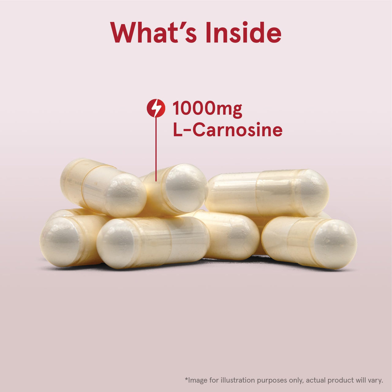 Jarrow Formulas® L-Carnosine Dipeptide Antioxidant 1000 mg, Dietary Supplement, Antioxidant Support for Mitochondrial Health, 90 Veggie Capsules, Up to 45 Day Supply