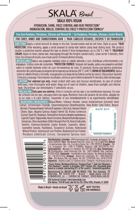 SKALA Brasil Crespo Divino 3 in 1 Leave In Cream 250g