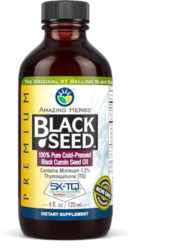 Image 1 of 4 Fl Oz (Pack of 1) for the product Amazing Herbs Premium Black Seed Oil