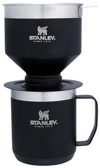 Thumbnail for STANLEY Perfect Brew Pour Over Set | 12 oz Camp Mug with Lid Included | Drip Coffee Maker with Reusable Filter | Insulated Stainless Steel | BPA-Free | Matte Black