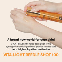 Thumbnail for VT COSMETICS Vita-Light Reedle Shot 100 Serum with Vitamin C Capsules & Vitamin E Microneedling Formula, Korean Skin Booster, 1.69 fl oz(50ml)