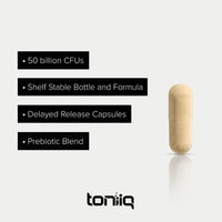 Thumbnail for Toniiq 50 Billion CFU Lactobacillus Reuteri Probiotic 50mg per Serving - L Reuteri Probiotics - Highest CFU Count Lactobacillus Reuteri Probiotic - 60 Vegetarian Capsules - 60 Servings