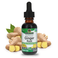 Thumbnail for Nature's Answer Ginger Root Alcohol Free Extract 1 Ounce | Supports Stomach Function | Vegan | Vegetarian | Non-GMO | Gluten Free