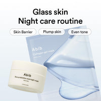 Thumbnail for Abib Collagen Gel Mask Sedum Jelly 4 Sheets (Hydrating) I Korean Vegan Collagen, Cooling Hydrating Hyaluronic Acid Hydrogel Face Mask Skin Care