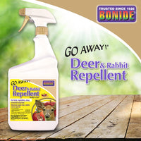 Thumbnail for Bonide Go Away! Deer & Rabbit Repellent, 32 oz. Ready-to-Use Spray, Hot Peppers Deter Animals from Lawn & Garden