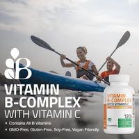Thumbnail for Bronson Vitamin B Complex with Vitamin C - Immune Health, Energy Support & Nervous System Support - Non-GMO, 250 Vegetarian Capsules