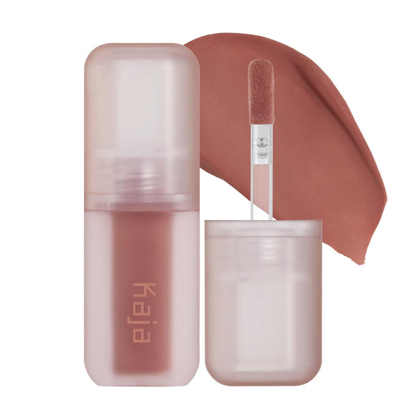Kaja Multi-purpose Liquid Eyeshadow & Blush - Whipped Dream | with Cotton Seed Oil, 4 Shades, Buildable, Blendable, Airy Semi-matte Finish, 03 Rose Macaron, 0.17 Oz