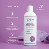 Thumbnail for Veterinary Formula Clinical Care Antiparasitic & Antiseborrheic Medicated Dog Shampoo, 16 oz – Paraben, Dye, Soap Free – Hydrating and Antifungal Shampoo for Dogs, White