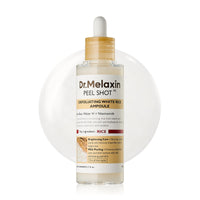 Thumbnail for Dr.Melaxin Peel Shot Glow White Rice Peeling Ampoule 80ml, Dead Skin Gentle Exfoliating Ampoule with Rice Water Extract, AHA BHA, Niacinamide, Daily Skin Texture Care, All Skin Types, Korean Skincare