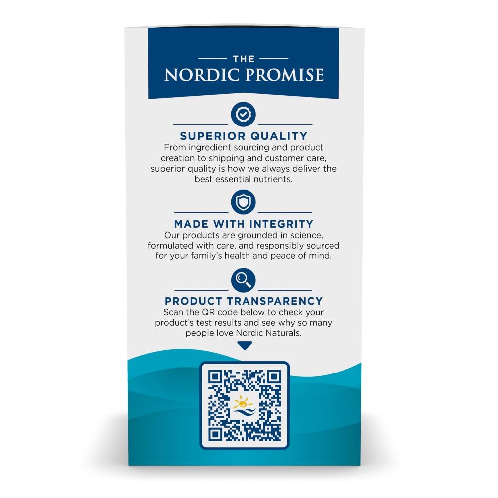 Nordic Naturals Ultimate Omega, Lemon Flavor - 60 Soft Gels - 1280 mg Omega-3 - High-Potency Fish Oil Supplement with EPA & DHA - Promotes Brain & Heart Health - Non-GMO - 30 Servings