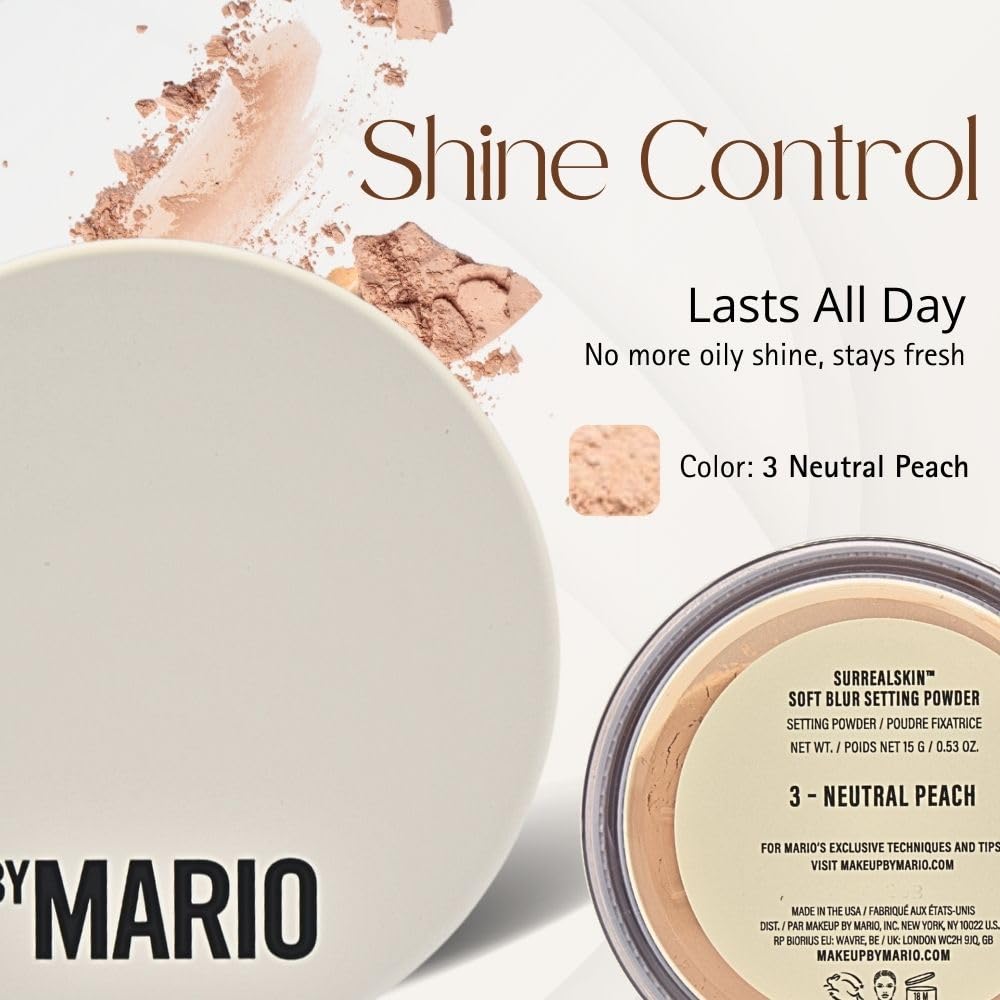 Makeup By Mario SurrealSkin Soft Blur Setting Powder - 3 Neutral Peach