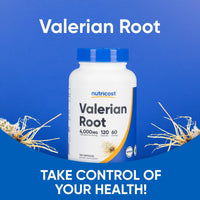 Thumbnail for Nutricost Valerian Root Extract 120 Capsules for 60 Servings Per Bottle - Vegetarian, GMO Free and Gluten Free